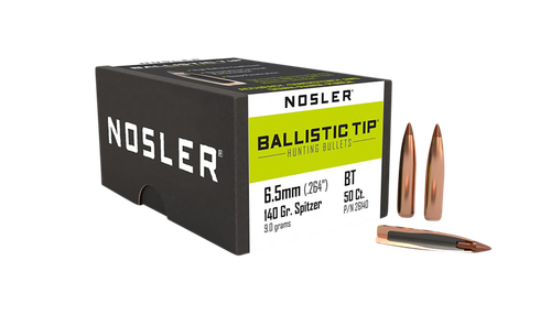 Nosler 26140 Ballistic Tip  6.5Creedmoor 140gr Spitzer Point 50/Box
