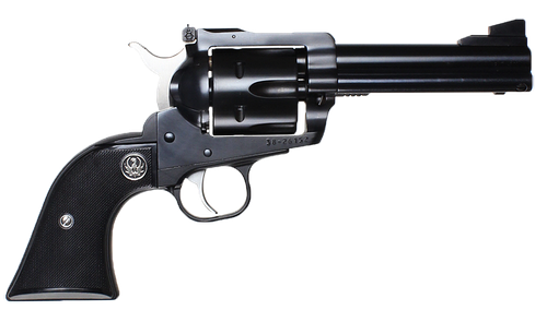Ruger 0308 Blackhawk Convertible 357 Mag/9mm Luger 6rd 4.63" Blued Alloy Steel Barrel, Cylinder & Frame, Black Checkered Rubber Grip, Transfer Bar Safety, Exposed Hammer