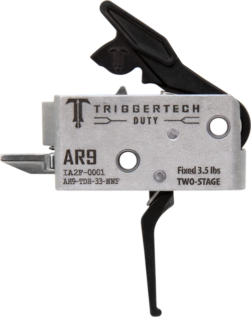 TriggerTech AH9TDB33NNF Duty  Flat Trigger Two-Stage 3.50 lbs Draw Weight Fits AR-9