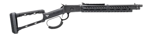 Rossi 920441613-TBRP R92  44 Mag 8+1 16.50" Black Cerakote Alloy Steel Threaded Barrel & Drilled & Tapped Receiver, Black Fixed Wood Stock
