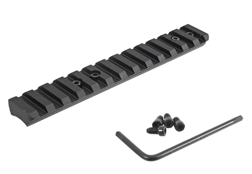 Ruger 90674 Picatinny Rail  Black Anodized Aluminum Fits Ruger American Rimfire 0 MOA