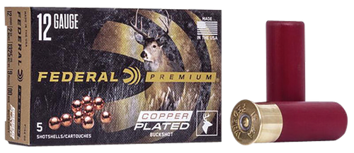 Federal P15400 Premium Magnum 12Gauge 2.75" 9Pellets 1 1/8oz 00BuckShot 5 Per Box/50 Case