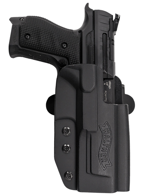 Walther Arms 5130217 PPQ  Q5 Match Steel Frame OWB Holster Black Kydex Belt Slide