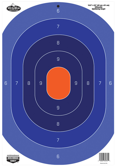 Birchwood Casey 35763 Dirty Bird  Silhouette Tagboard Target 16.50" x 24" 3 Per Pkg