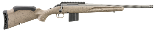 Ruger 46926 American II Ranch Full Size 6mm ARC 10+1 16.10" Cobalt Cerakote Spiral Fluted Threaded Barrel & Alloy Steel Receiver w/Picatinny Rail, Flat Dark Earth Splatter Adj LOP Synthetic Stock