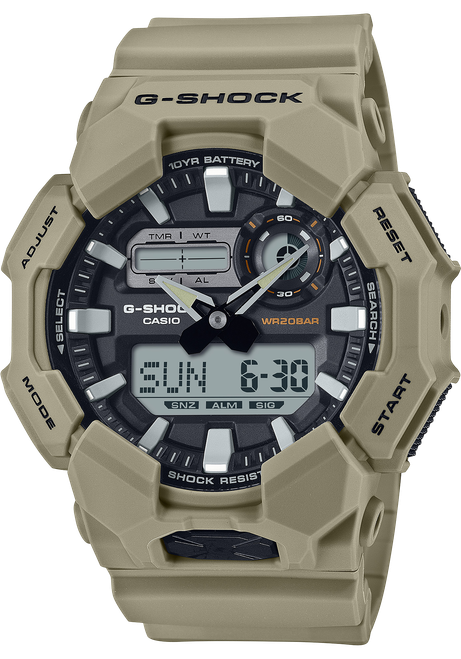 GSHOCK GA0105ACR     ANLG-DIGTL                TAN