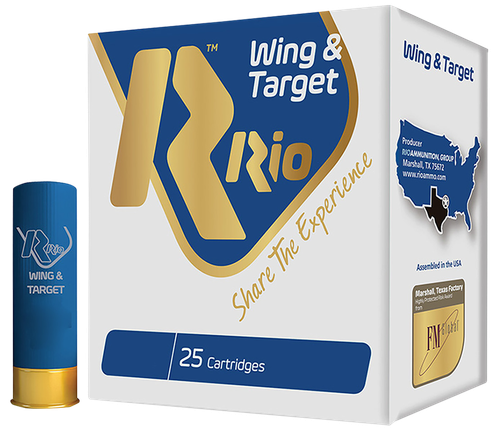Rio Ammunition WT288 Wing & Target  12Gauge 2.75" 1oz 8Shot 25 Per Box/10 Case