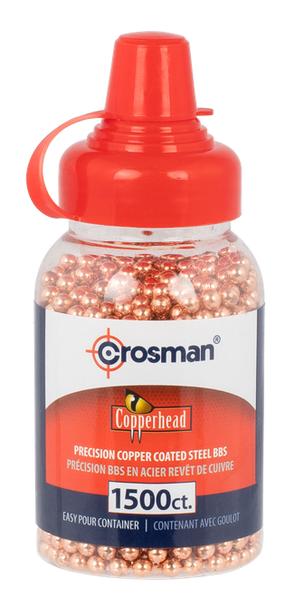 Crosman 0737 Copperhead  177 Copper-Coated Steel 1500/Bottle