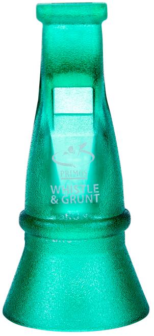 Primos PS813 Duck Whistle Mallard Drake Grunt Grunter Call Greenwing Teal/Mallard Drake/Pin-Tail/Widgeon Sounds Attracts Ducks Green Polycarbonate