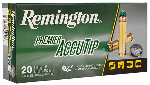 Remington Ammunition 27943 Premier Accutip 450Bushmaster 260gr AccuTip 20 Per Box/10 Case