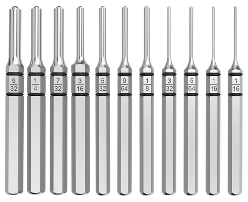 Real Avid AVAPK-RP Accu-Punch Roll Pin Silver Steel Universal Firearm 11 Pieces