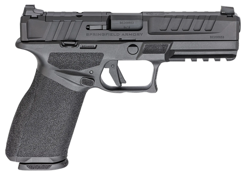 Springfield Armory EC9459BU Echelon  Full Size 9mm Luger 20+1 4.50" Black Melonite Steel Barrel & Optic Ready/Serrated Steel Slide, Black Polymer Frame w/Picatinny Rail, Textured Grip, 2 Mags