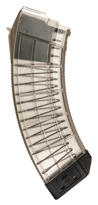 US Palm MA1120A Standard  30rd 7.62x39mm Fits AK-47 Clear w/ Black Floor Plate