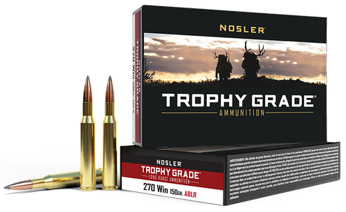 Nosler 60125 Trophy Grade Long-Range 270Win 150gr Nosler Spitzer AccuBond Long Range 20 Per Box/10 Case