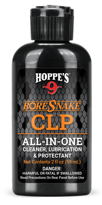 Hoppe's HSO BoreSnake Oil CLP Cleans Lubricates Prevents Rust Pinpoint Applicator 2 oz. Squeeze Bottle