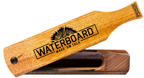 Primos PS257 Waterboard  Box Call Turkey Hen Sounds Attracts Turkeys Natural Mahogany
