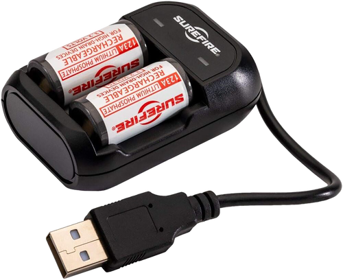 SureFire SFLFP123KIT AC/DC Wall Charger Kit  CR123A