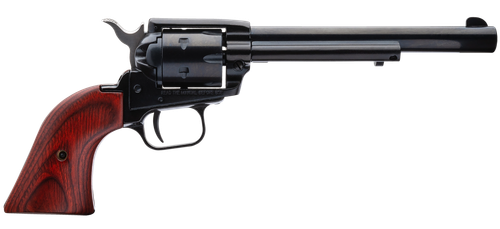 Heritage Mfg RR22B6 Rough Rider  22 LR 6 Shot, 6.50" Black Steel Barrel, Black Zinc Alloy Frame, Black Cylinder, Cocobolo Grip, Hammer/Thumb Safety, Exposed Hammer