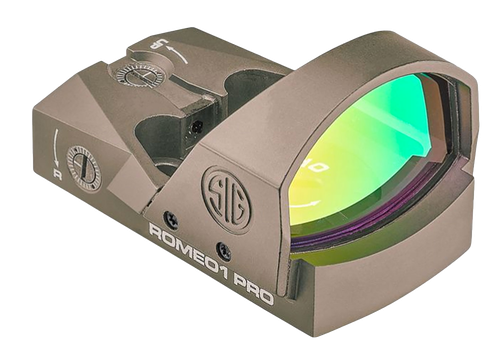 Sig Sauer Electro-Optics SOR1P103 Romeo1Pro  Flat Dark Earth 1 x 30 mm 6 MOA Red Dot