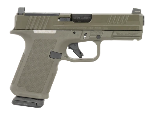 Ruger  RXM  Sports South Exclusive Compact Frame 9mm Luger 15+1 4" Black FNC Nitride Barrel, OD Green Alloy Steel Optic Ready/Serrated Slide, OD Green Polymer Frame w/Accessory Rail, Textured Grip, RM