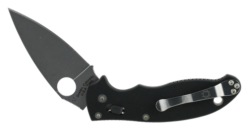 Spyderco C101GP2 Manix 2  3.37" Folding Drop Point Plain CPM S30V SS Blade Black G10 Handle Includes Pocket Clip