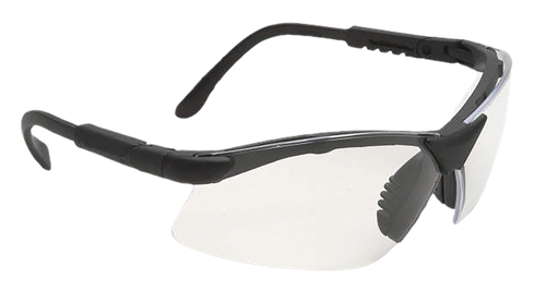 Radians RV0110CS Revelation Shooting Glasses Adult Clear Lens Anti-Fog Black Frame