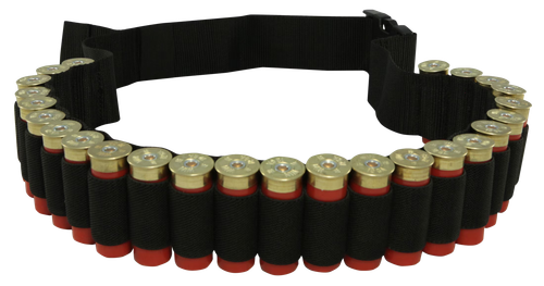 Hunters Specialties 00680 Shotgun Shell Belt  Black Nylon 25 Shotshells Waist Mount