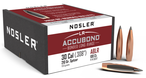 Nosler 58317 AccuBond Long Range 30Cal 210gr Spitzer Point 100/Box