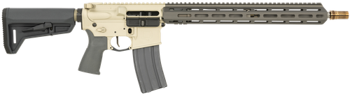 Q LLC SW55616INRIFLE Sugar Weasel  5.56x45mm NATO 30+1 16", FDE Rec, Gray Furniture, Magpul SL-K Stock, Cherry Bomb Muzzle Brake, Ambi Safety & Charging Handle