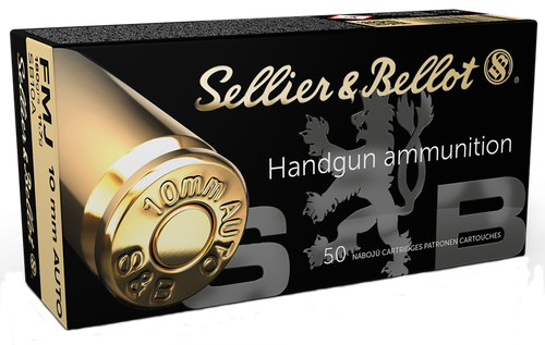 Sellier & Bellot SB10A Handgun  10mmAuto 180gr Full Metal Jacket 50 Per Box/20 Case