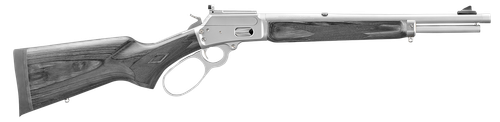 Marlin 70453 1894 Trapper 10mm Auto 10+1 16.10" Matte Stainless Threaded Barrel, Matte Stainless Steel Receiver, Black Fixed Laminate Stock