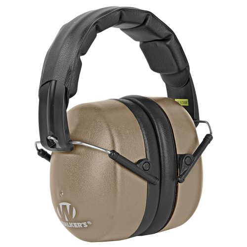 Walker's GWPEXFM3FDE Extra Range Passive Muff 30 dB Folding Flat Dark Earth/Black Polymer