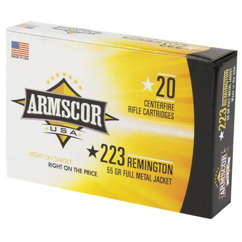Armscor FAC2231N USA  223Rem 55gr Full Metal Jacket 20 Per Box/50 Case