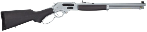 Henry H010GAW Side Gate All Weather Full Size 45-70 Gov 4+1 18.43" Hard Chrome Plated Steel Barrel, Satin Hard Chrome Steel Receiver, Stained Hardwood Stock Right Hand
