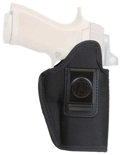 1791 Gunleather PNIWB5BLKR Premium Nylon  IWB Size 05 Black Ballistic Nylon Belt Clip Right Hand
