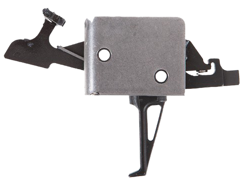 CMC Triggers 91504 Drop-In  Two-Stage Flat Trigger w/ 1-3 lbs Draw Weight & Black/Silver Finish
