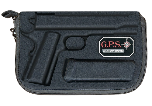 GPS Bags 907PC Custom Molded  w/ Lockable Zippers Internal Mag Holder & Black Finish for Glock 17/19/22/23/26/27