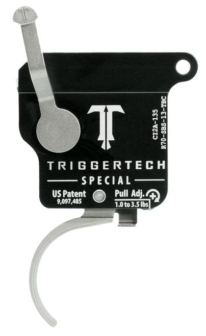 TriggerTech R70SBS13TBC Special  Single-Stage Traditional Curved Trigger with 1-3.50 lbs Draw Weight for Remington 700 Right