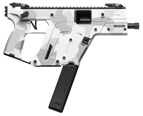 Kriss USA KV103PAD00 Vector SDP Gen3 10mm Auto 33+1 5.50" Black Nitride Threaded Barrel, Arctic Delta Cerakote Receiver w/Picatinny Rail, Rear Picatinny Rail, M-LOK Handguard, White Polymer Grip