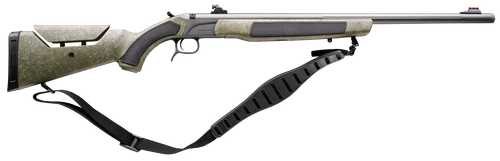 CVA PR3233NW Accura Northwest MR-X 50 Cal VariFlame 26" Tungsten Cerakote Fluted Threaded Barrel, Drilled & Tapped Receiver, Adjustable Black/Gray Webbing Synthetic Stock