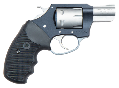 Charter Arms 52370 Pathfinder Lite Small 22 WMR, 8 Shot 2" Matte Stainless Steel Barrel & Cylinder, Aircraft Aluminum Frame w/Black Finger Grooved Rubber Grip, Exposed Hammer