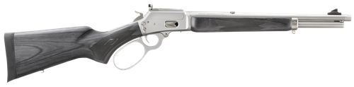 Marlin  1894 Trapper Full Size 44 Special/44 Rem Mag 8+1/9+1 16.10" Satin Threaded Barrel, Satin Stainless Steel Receiver, Fixed Black Laminate Stock