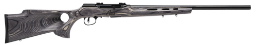 Savage Arms 47221 A Series Target Full Size 22 WMR 10+1 22" High Luster Heavy Target Barrel, High Luster Drilled & Tapped Carbon Steel Receiver, Gray Thumbhole Laminate Stock, Right Hand