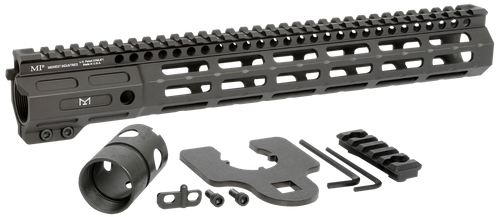 Midwest Industries MINF135 Night Fighter  13.50" M-LOK Black Hardcoat Anodized Aluminum Includes Barrel Wrench, Nut, & 5 Slot Rail