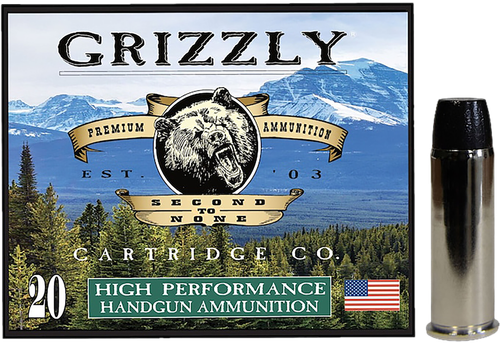 Grizzly Ammo GC44M16   44RemMag 300gr Wide Flat Nose Gas Check 20 Per Box/10 Case