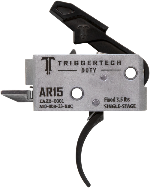 TriggerTech AH0SDB33NNC Duty  Curved Trigger Single-Stage 3.50 lbs Draw Weight Fits AR-15