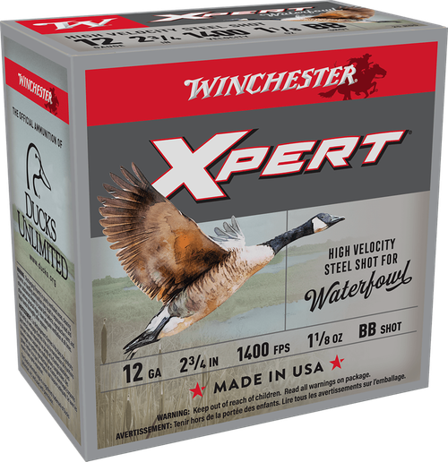 Winchester Ammo WEX12HBB Super X Xpert High Velocity 12Gauge 2.75" 1 1/8oz BBShot 25 Per Box/10 Case
