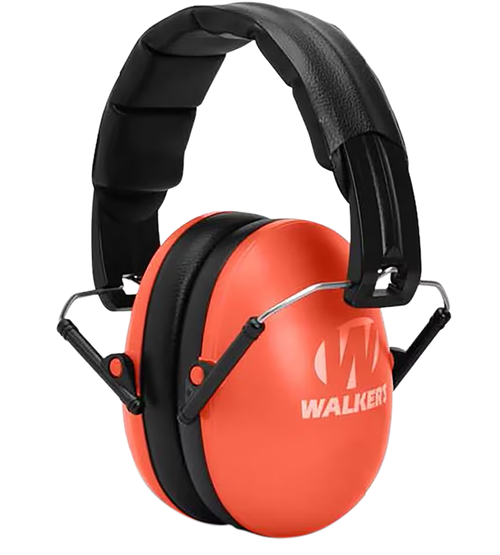 Walker's GWPFKDMCOR Youth Passive Muff 23 dB Over the Head Coral/Black Polymer