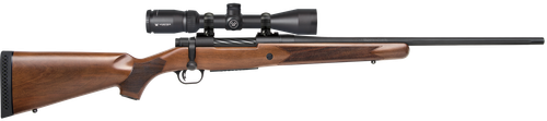 Mossberg 27942 Patriot  30-06 Springfield Caliber with 5+1 Capacity, 22" Fluted Barrel, Matte Blued Metal Finish & Walnut Stock Right Hand (Full Size) Includes Vortex Crossfire II 3-9x40mm Scope