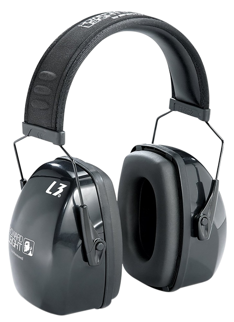 Howard Leight R03318 Leightning L3 Passive Muff 30 dB Over the Head Black Adult 1 Pair